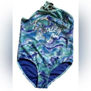 Hurley Girls One Piece Swim Suit  Size 5/6.  New Without Complete Tag.